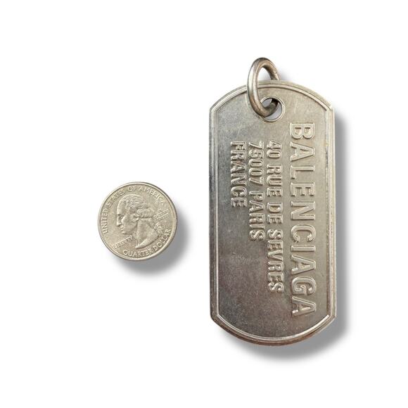 Balenciaga Punk Tag ID Pendant - Picture 4 of 6
